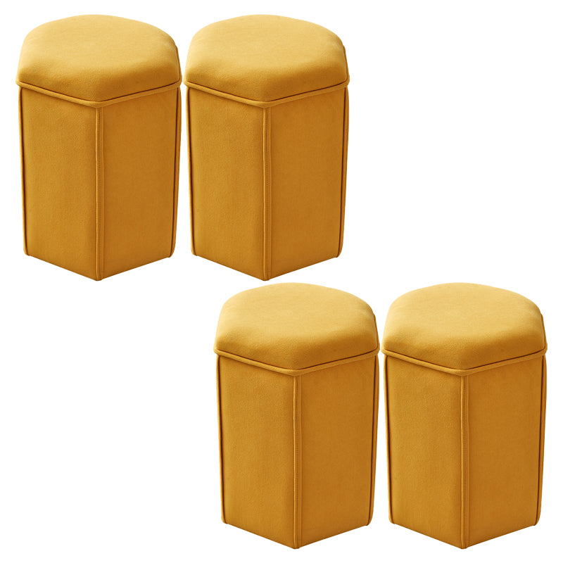 Contemporary Ottoman Solid Color Cotton Blend Standard Indoor Tear Resistant Ottoman