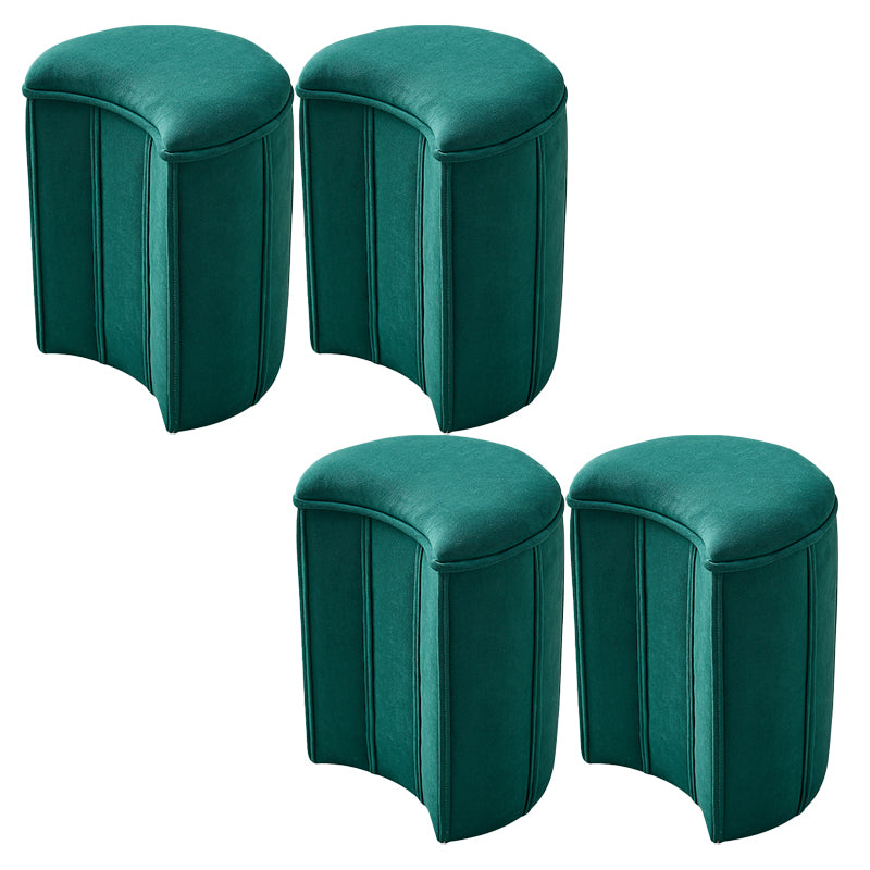 Contemporary Ottoman Solid Color Cotton Blend Standard Indoor Tear Resistant Ottoman