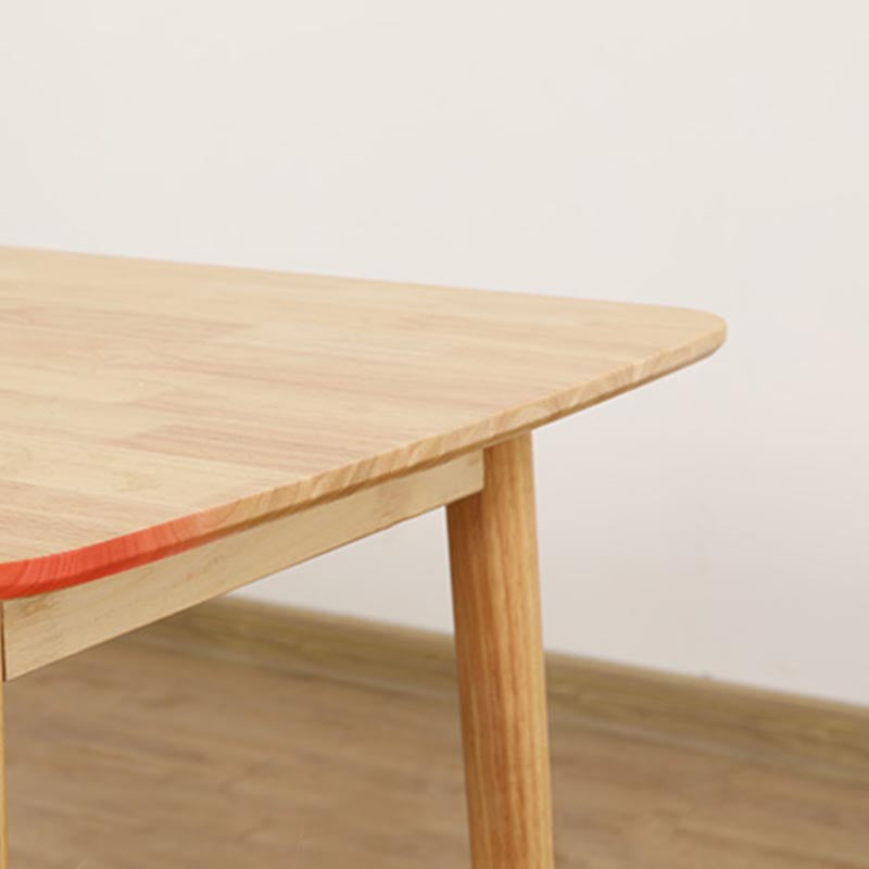 Rectangular Solid Wood Dining Table Modern Furniture with 4 Legs