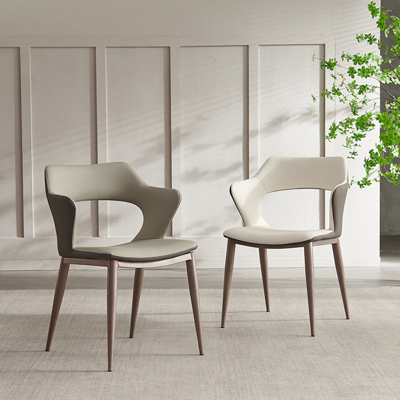 Industrial Dining Arm Chair Upholstered Dining Accent Chair for Home