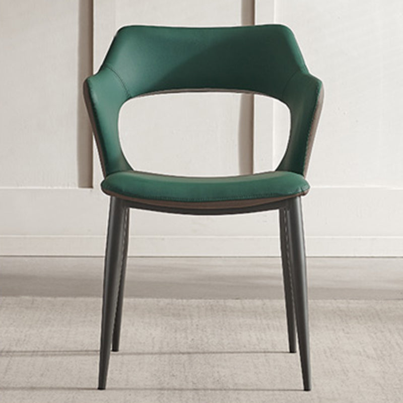 Industrial Dining Arm Chair Upholstered Dining Accent Chair for Home