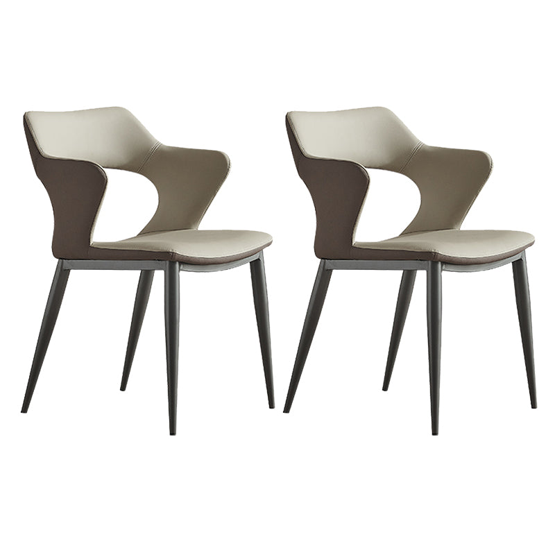 Industrial Dining Arm Chair Upholstered Dining Accent Chair for Home