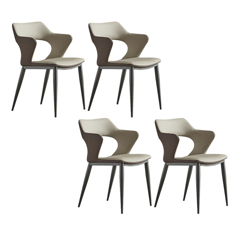 Industrial Dining Arm Chair Upholstered Dining Accent Chair for Home