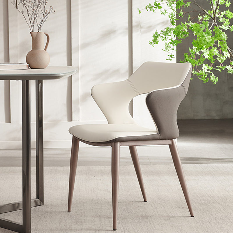 Industrial Dining Arm Chair Upholstered Dining Accent Chair for Home