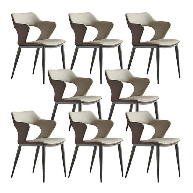 Industrial Dining Arm Chair Upholstered Dining Accent Chair for Home