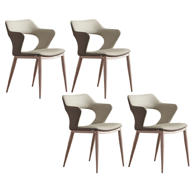 Industrial Dining Arm Chair Upholstered Dining Accent Chair for Home