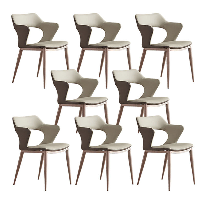 Industrial Dining Arm Chair Upholstered Dining Accent Chair for Home