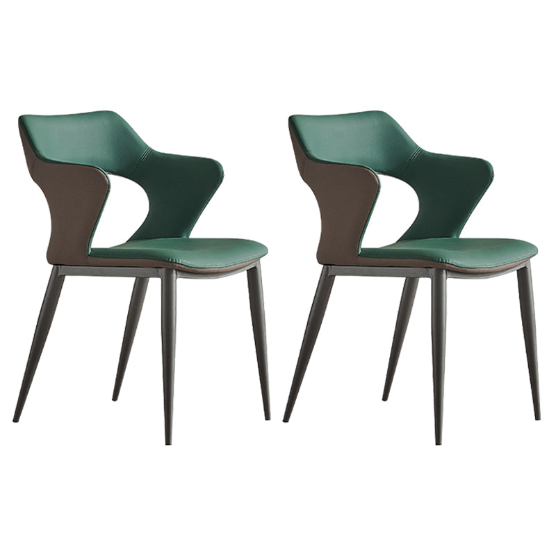 Industrial Dining Arm Chair Upholstered Dining Accent Chair for Home