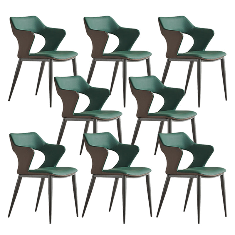 Industrial Dining Arm Chair Upholstered Dining Accent Chair for Home