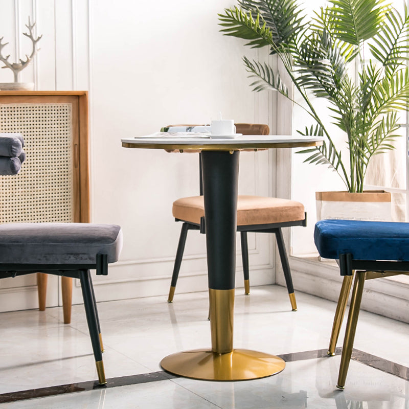 Glam Style Armless Dining Chairs Fabric Home Dining Side Chair