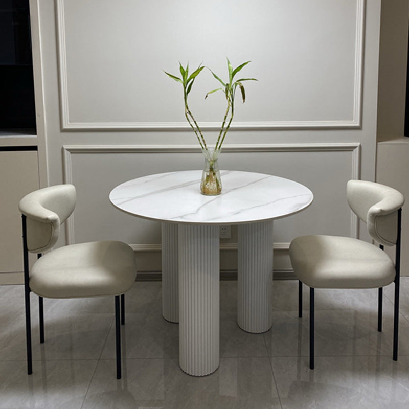 Fabric Open Back Dining Chairs Contemporary Armless Side Chair