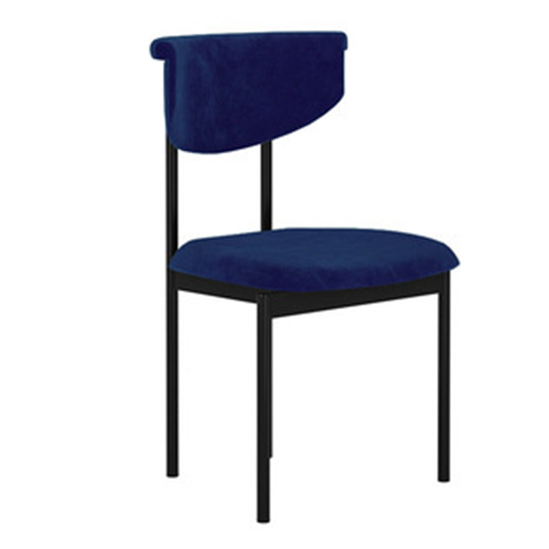 Fabric Open Back Dining Chairs Contemporary Armless Side Chair