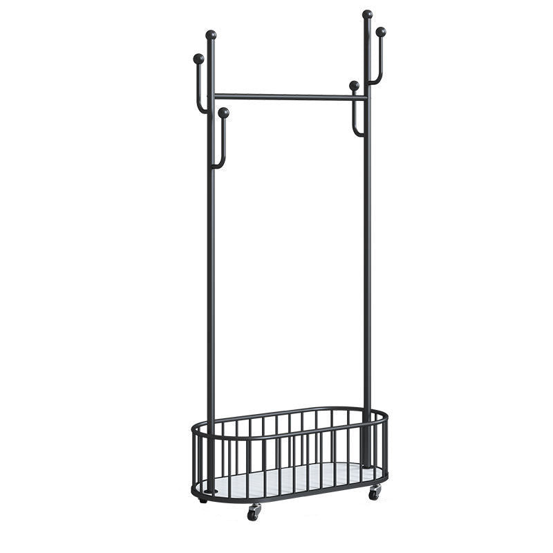 Glam Hall Stand Metal Shelving Hooks Included Free Standing Entry Hall Tree