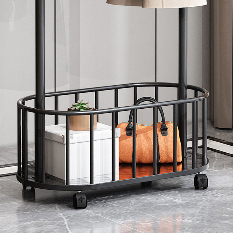 Glam Hall Stand Metal Shelving Hooks Included Free Standing Entry Hall Tree