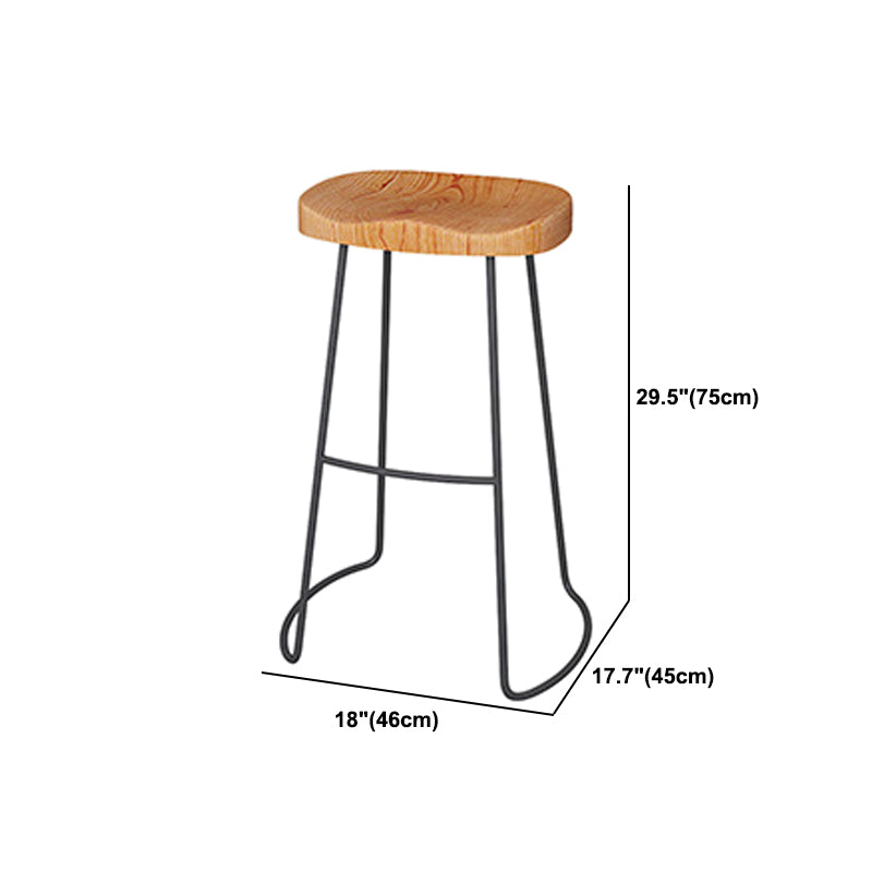 1/2/4 Pieces Industrial Rectangle Pub Table Set Wooden Counter Table with Backless Stools