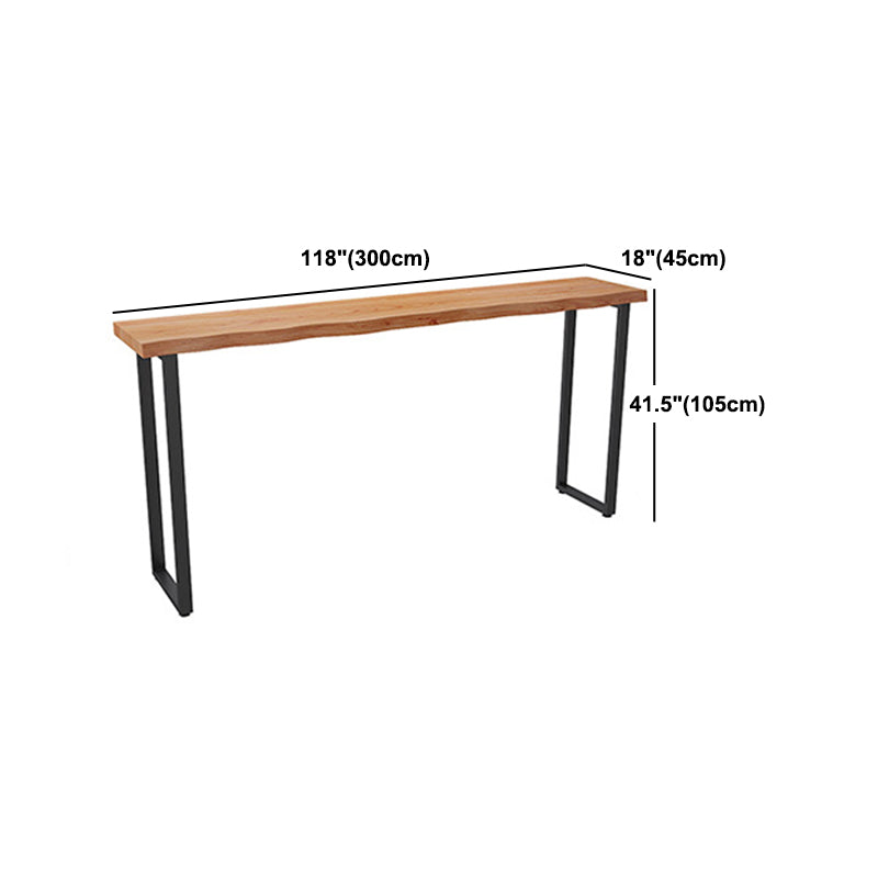 1/2/4 Pieces Industrial Rectangle Pub Table Set Wooden Counter Table with Backless Stools