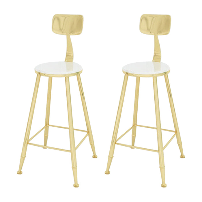 Glam 1/2/3 Pieces Bar Table Set Rectangle Bar Table with High Metal Stools for Home