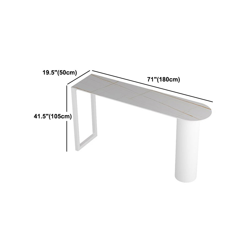 Contemporary 1/2/3/5 Pieces Sintered Stone Pub Table Set Fixed Table Counter Table