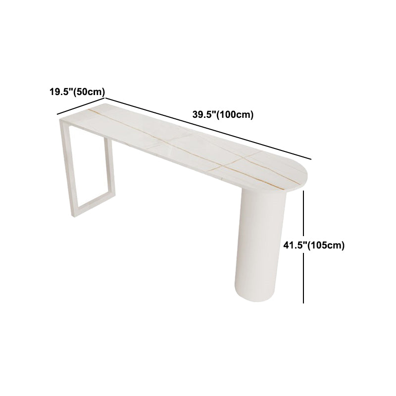 Contemporary 1/2/5 Pieces Sintered Stone Pub Table Set Fixed Table Counter Table