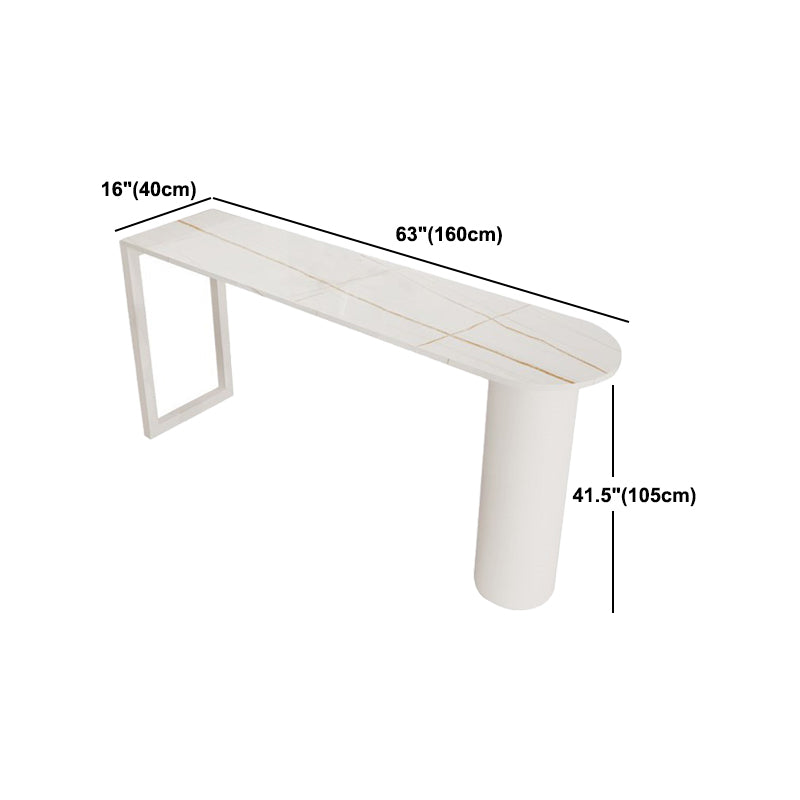 Contemporary 1/2/5 Pieces Sintered Stone Pub Table Set Fixed Table Counter Table