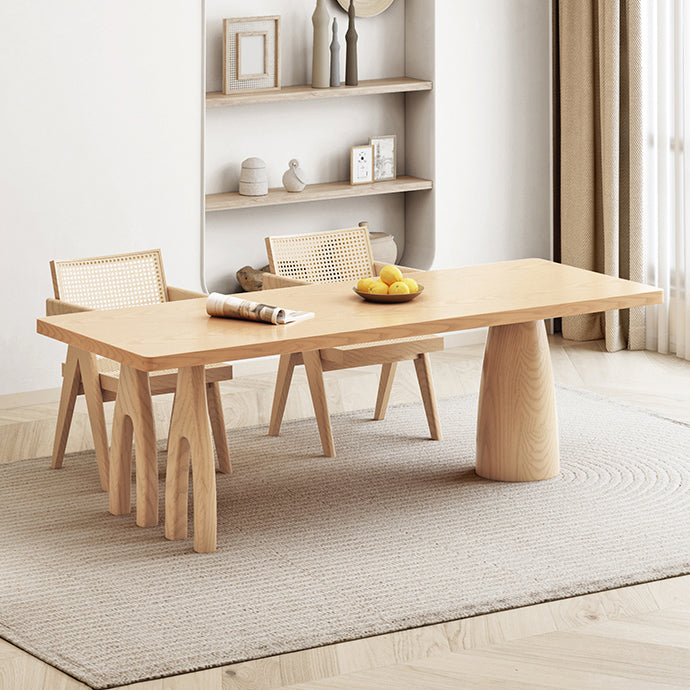 Modern 1/2/3/4/5 Pieces Rectangle Dining Set Solid Wood Dinette Table with Chairs