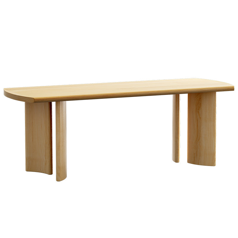 Modern 1/3/4/5/7 Pieces Rectangle Dining Set Solid Wood Dinette Table with Chairs