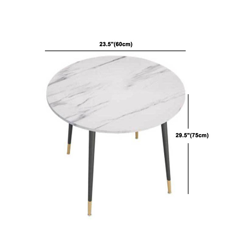 Contemporary Round Table Set 1/2/5 Pieces Dining Set for Kitchen