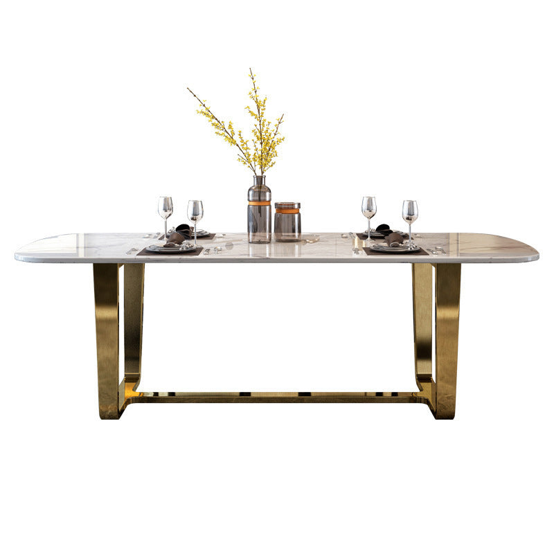 Contemporary Rectangle Table Set 1/4/5/7 Pieces Dining Set for Home