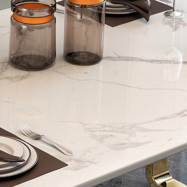 Contemporary Rectangle Table Set 1/4/5/7 Pieces Dining Set for Home