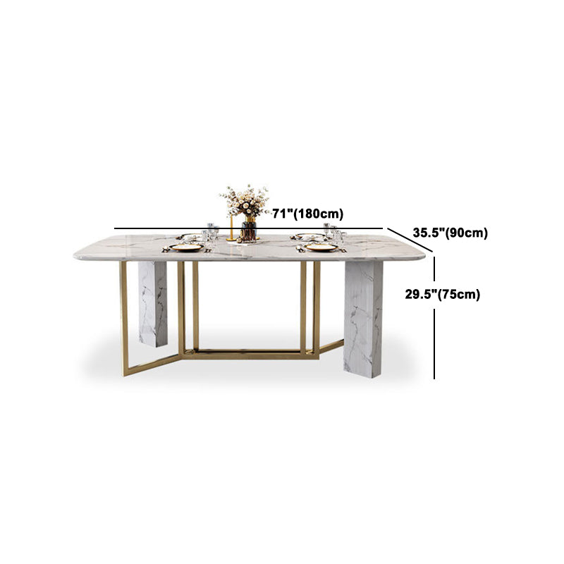 Contemporary Style Rectangle Table Set 1/4/5/7 Pieces Dining Set for Home