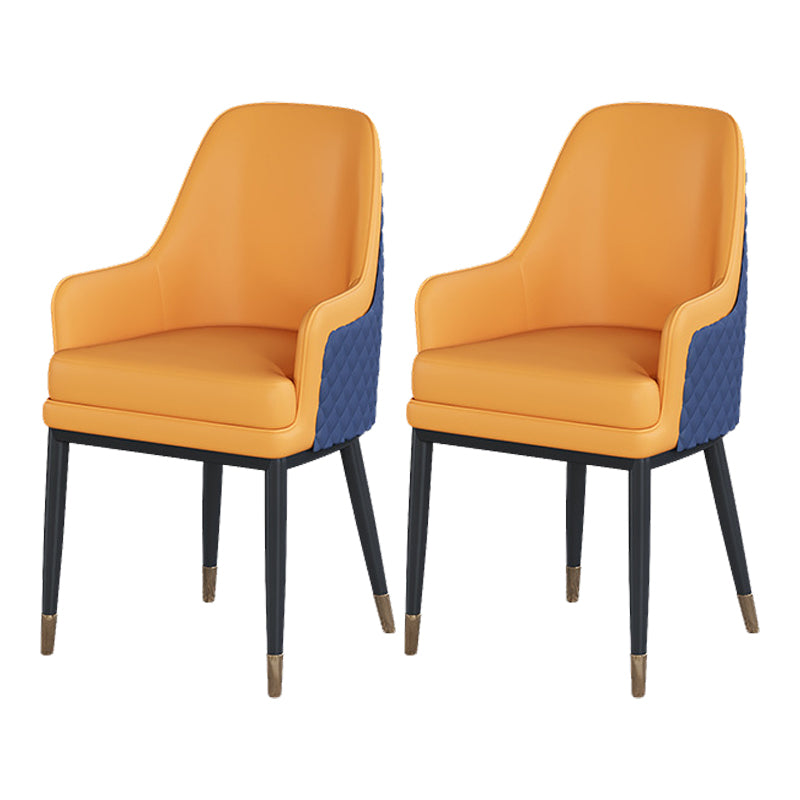 Contemporary Faux Marble Dining Table Set Round 1/2/3/4/5 Pieces Dining Set for Home Use