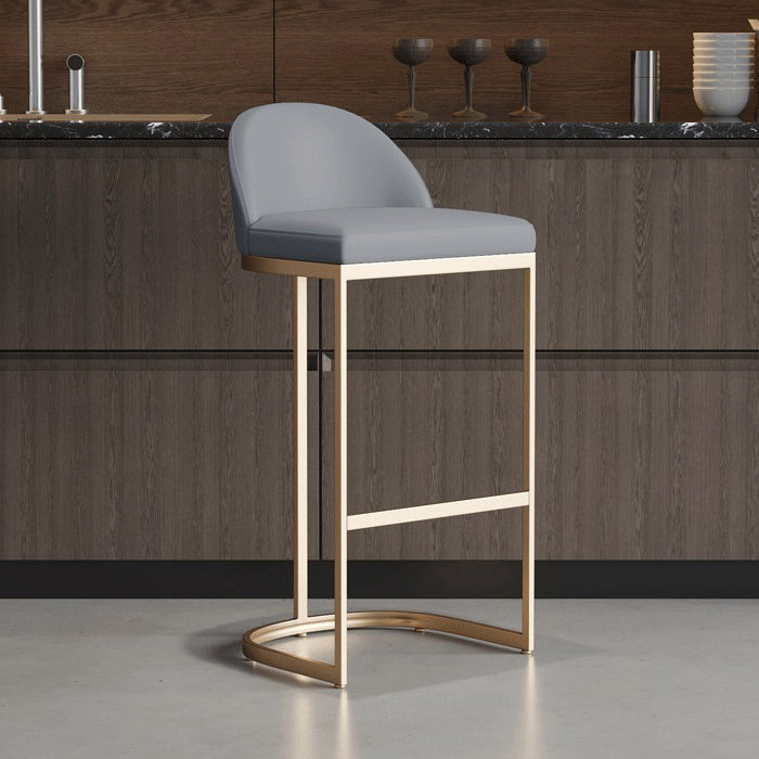 Glam Style 1/2/5 Pieces Bar Table Set Rectangle Bar Table with Metal High Stools for Home