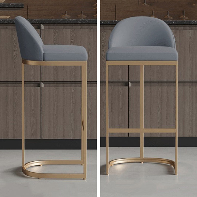 Glam Style 1/2/5 Pieces Bar Table Set Rectangle Bar Table with Metal High Stools for Home