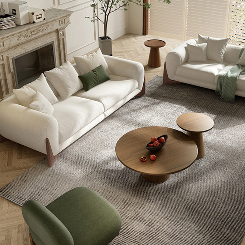 Contemporary Sofa Tuxedo Arm Tight Back Sofa for Living Room