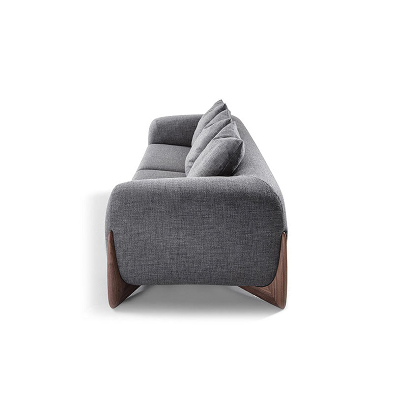 Contemporary Sofa Tuxedo Arm Tight Back Sofa for Living Room