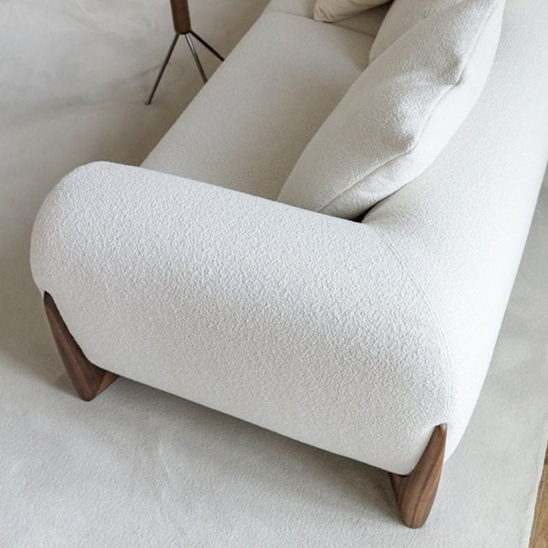 Contemporary Sofa Tuxedo Arm Tight Back Sofa for Living Room