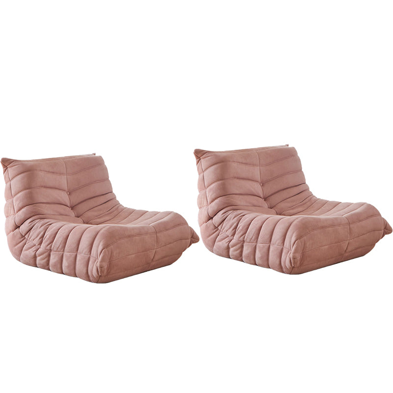 Nordic Armless Tight Back Living Room Reclining Lounge Accent Chair