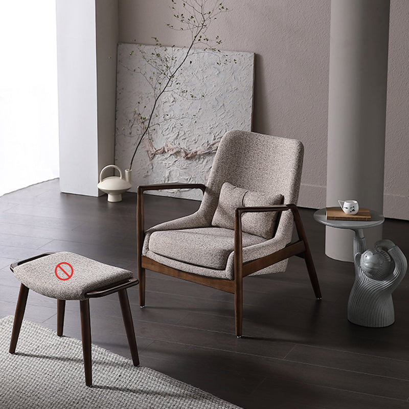 Nordic Arms Included with Pillow Round Arms Lounge Accent Chair