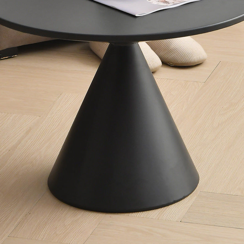 Mid-Century Modern Iron Coffee Table Pedestal Cocktail Table for Home