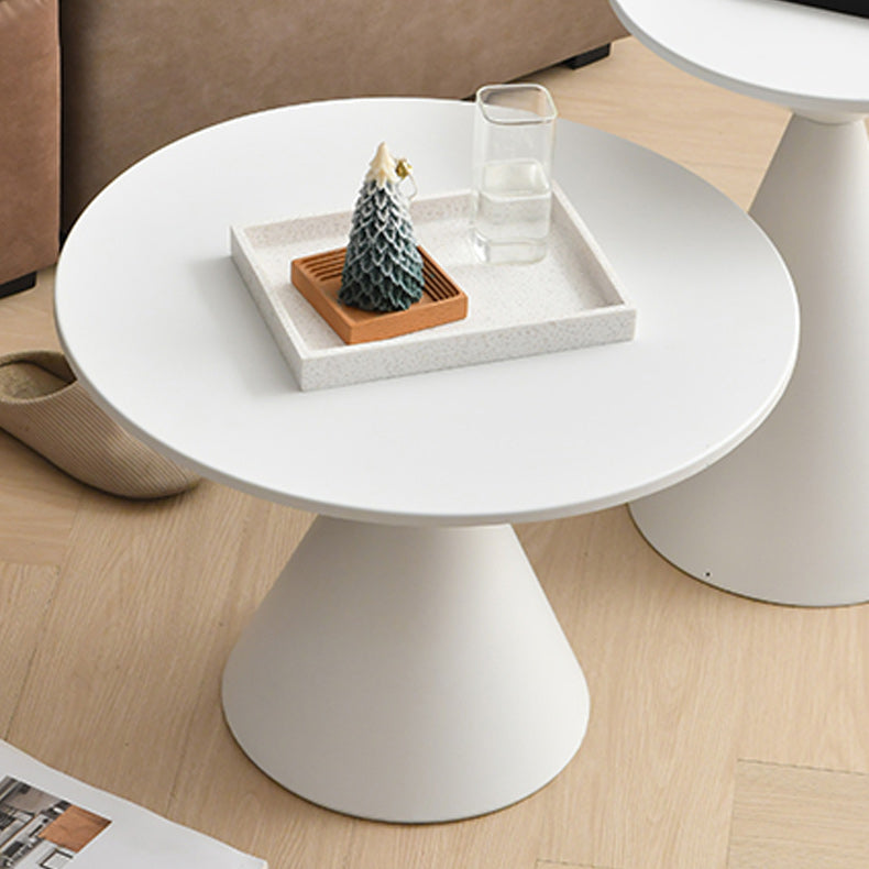 Mid-Century Modern Iron Coffee Table Pedestal Cocktail Table for Home