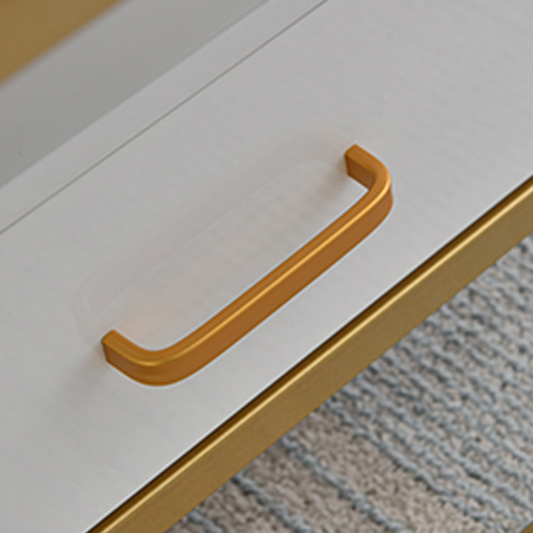 Modern Frame Coffee Table Rectangular Glass Top Coffee Cocktail Table for Home