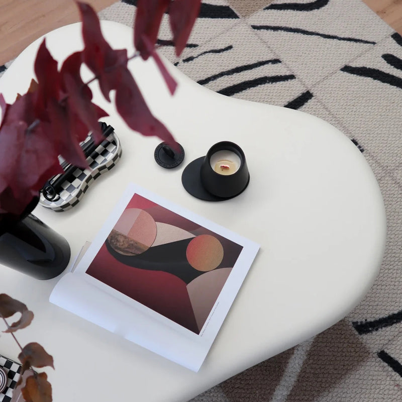 Scandinavian 3 Legs Coffee Table Free form Wooden Cocktail Table for Living Room