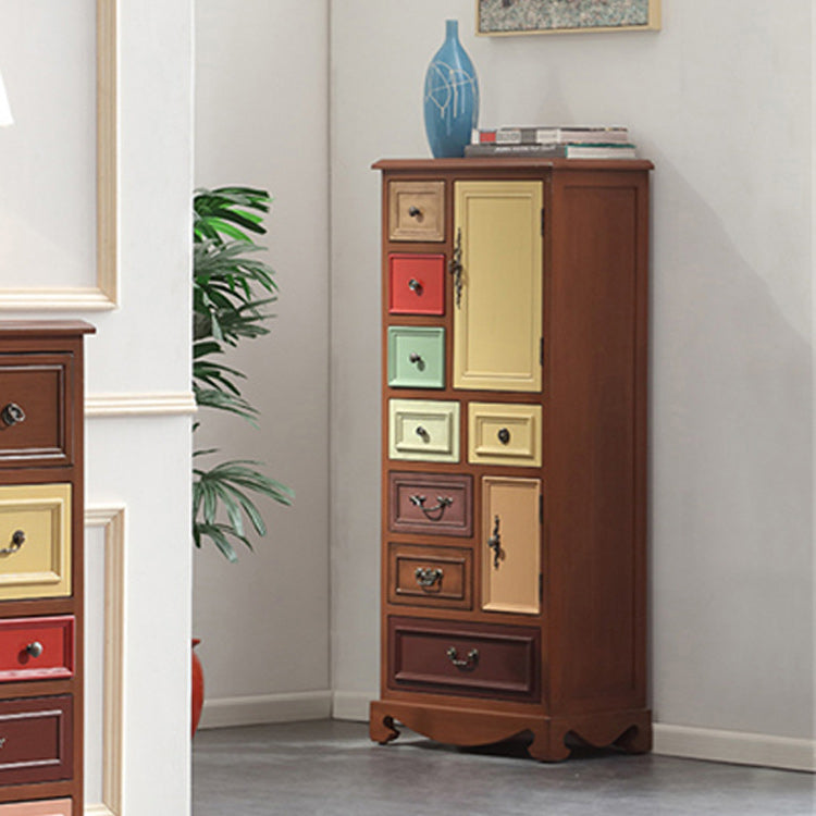 Industrial Accent Cabinet Handcrafted Cabinet in Antique Finish