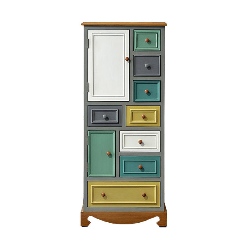 Industrial Accent Cabinet Handcrafted Cabinet in Antique Finish