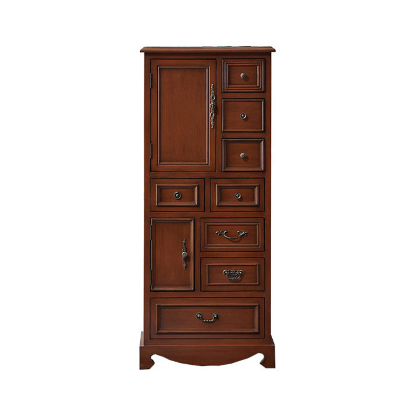 Industrial Accent Cabinet Handcrafted Cabinet in Antique Finish