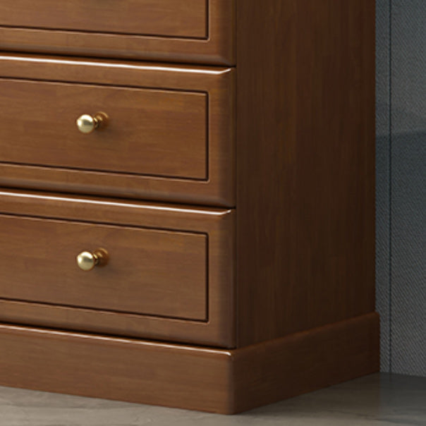 Contemporary Accent Cabinet with 1 Door and Drawers in Rubberwood