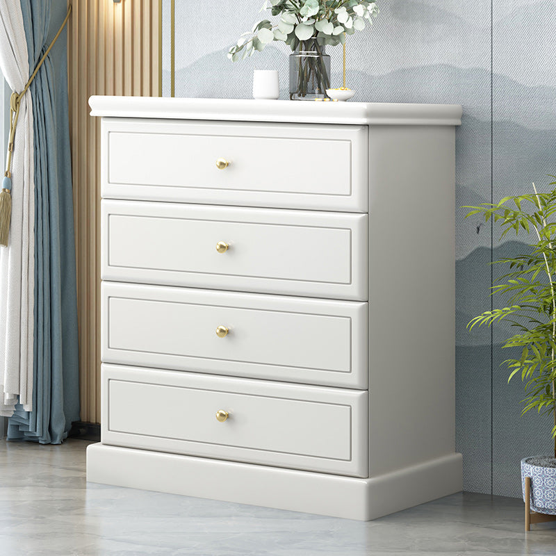 Modern Rectangle Accent Chest with Soft Close Drawers in Solid Wood