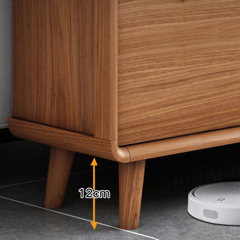 Modern Rectangle Wood Side Cabinet Bar Pulls Cabinet With Doors