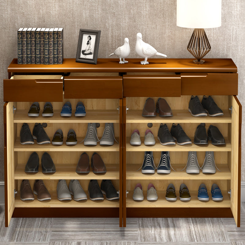 Single Modern Rectangle Side Cabinet Standard Wood Storage Cabinet