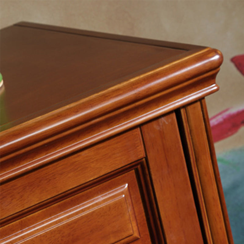 Rectangle Wood Side Cabinet Soft Close Drawers Storage Cabinet
